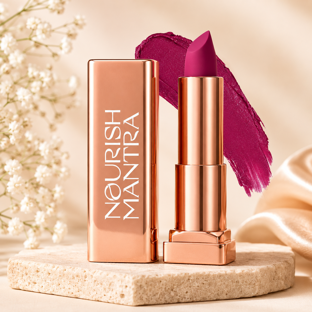 Creamy Matte Lipstick | Nourish Mantra