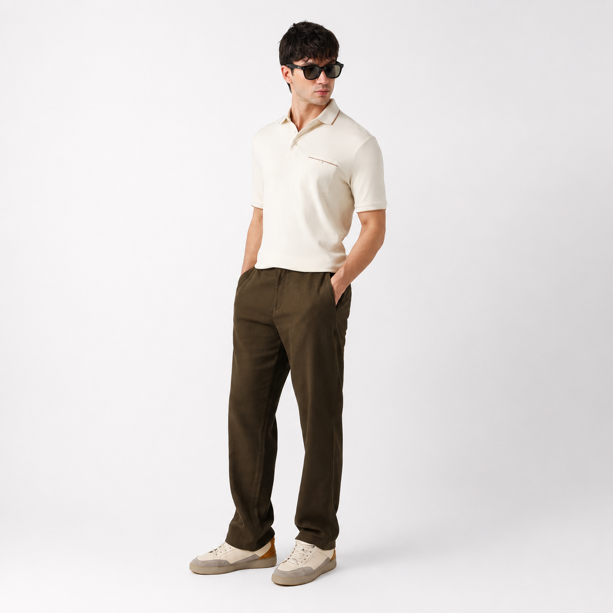 Akaro CR Men's Polo T-Shirt | Slim Fit Cotton Blend | The Bear House
