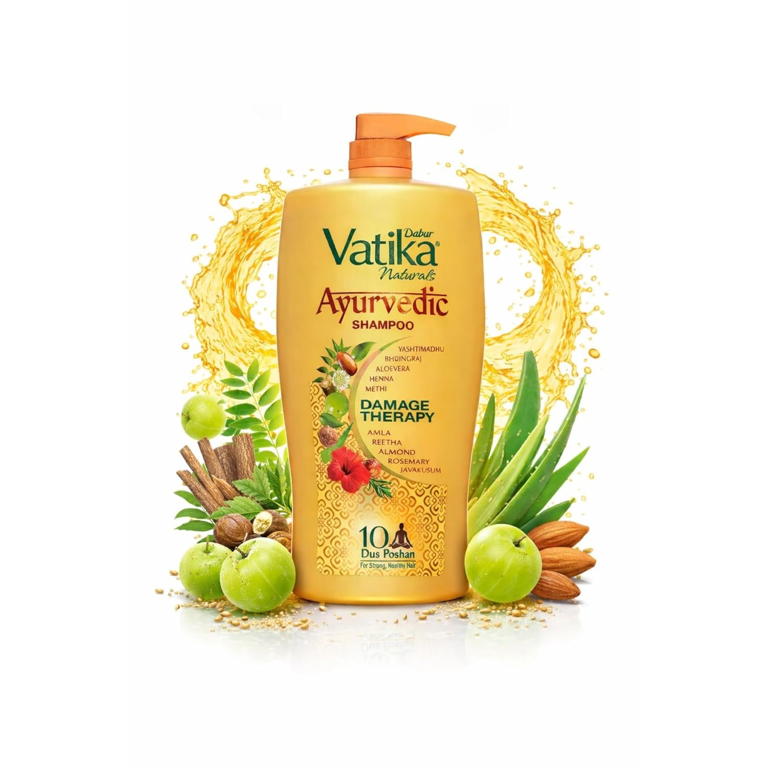 Dabur Ayurvedic Shampoo with 10 Natural Ingredients