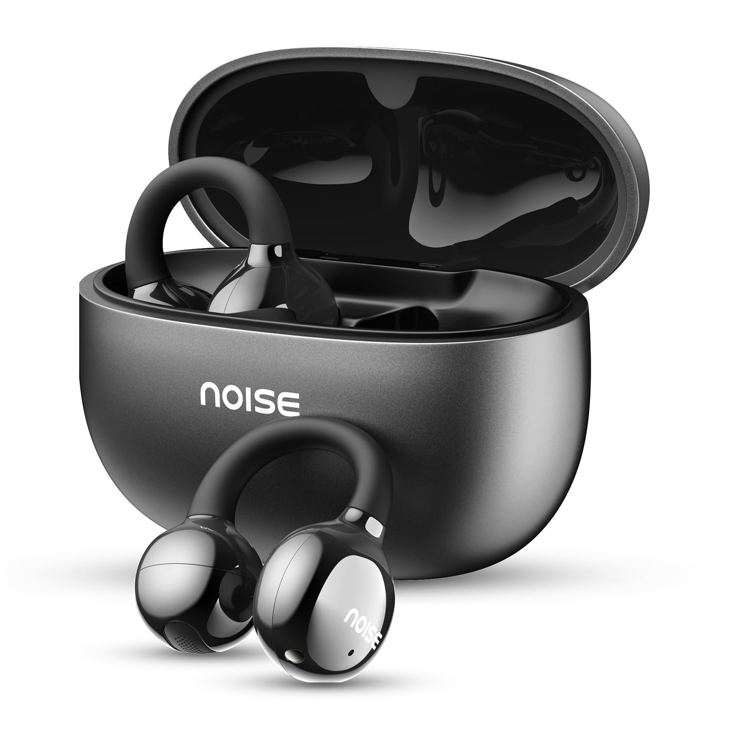 Noise Air Clips Wireless Open Ear Earbuds (Pearl Black)