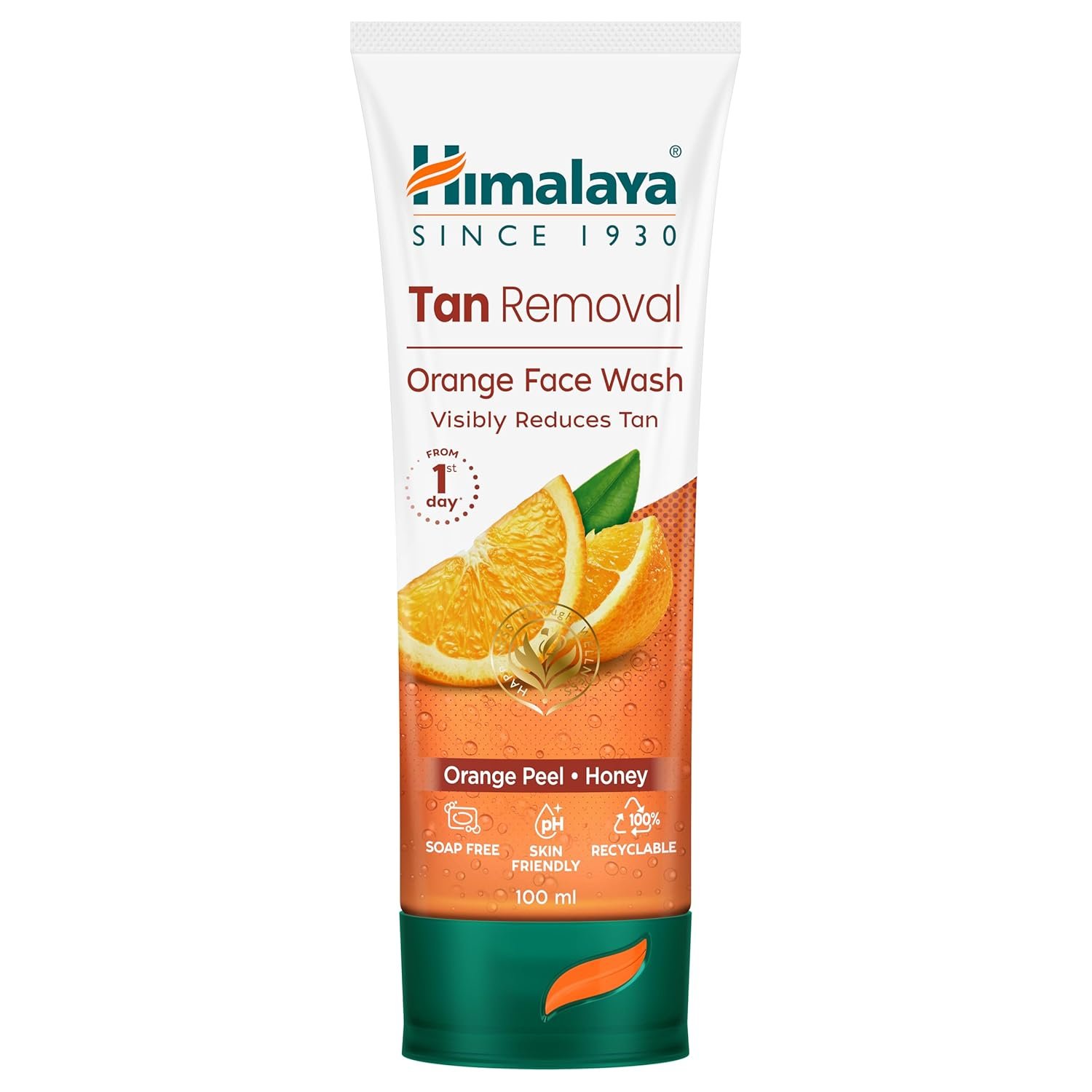 Tan Removal Face Wash with Orange Peel, Papaya & Honey